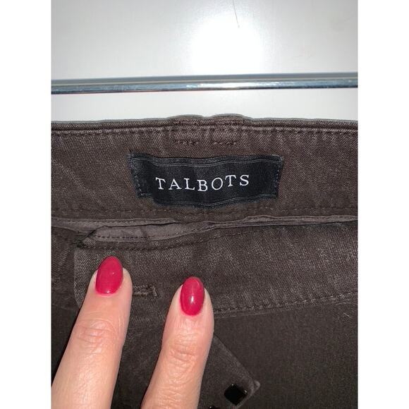 Talbots Women's High-Waist Straight Pants Brown Size‎ 12 Workwear - Picture 4 of 8